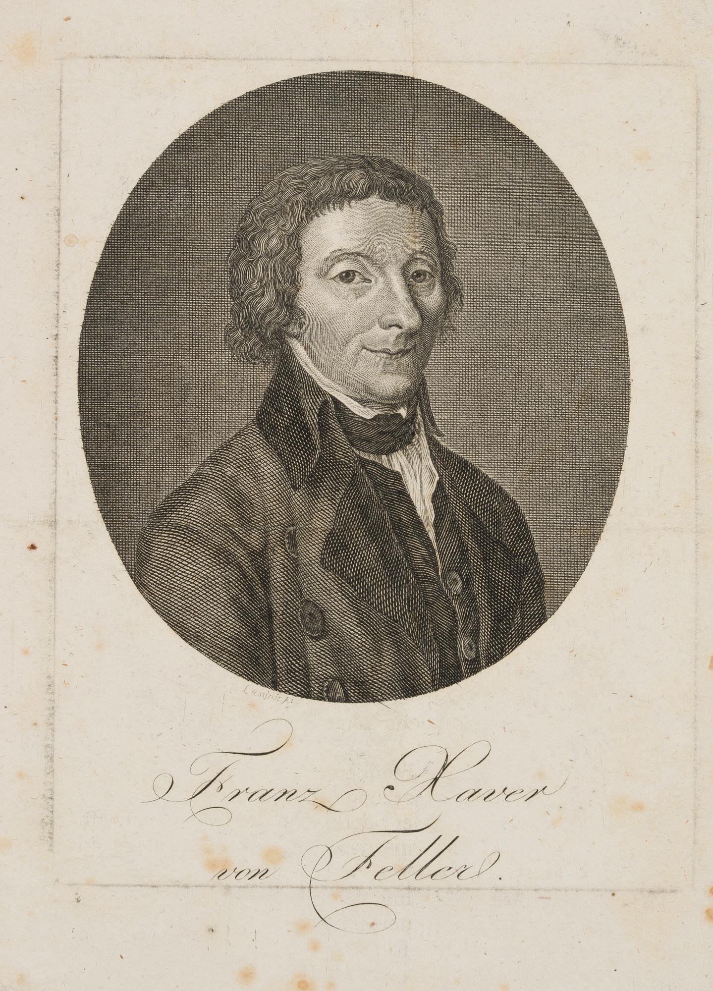 Der Jesuit Franz Xaverius von Feller