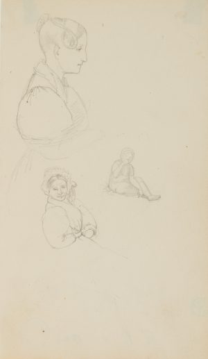Figurenstudien. Frauen in Trachten