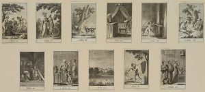 11 Vignetten mit versch. Szenen