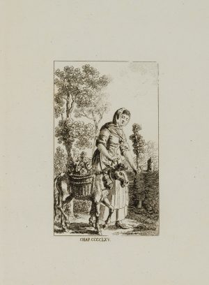 Frau mit Esel