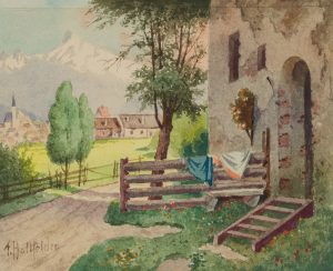 Hauseingang in Kaltenbrunn