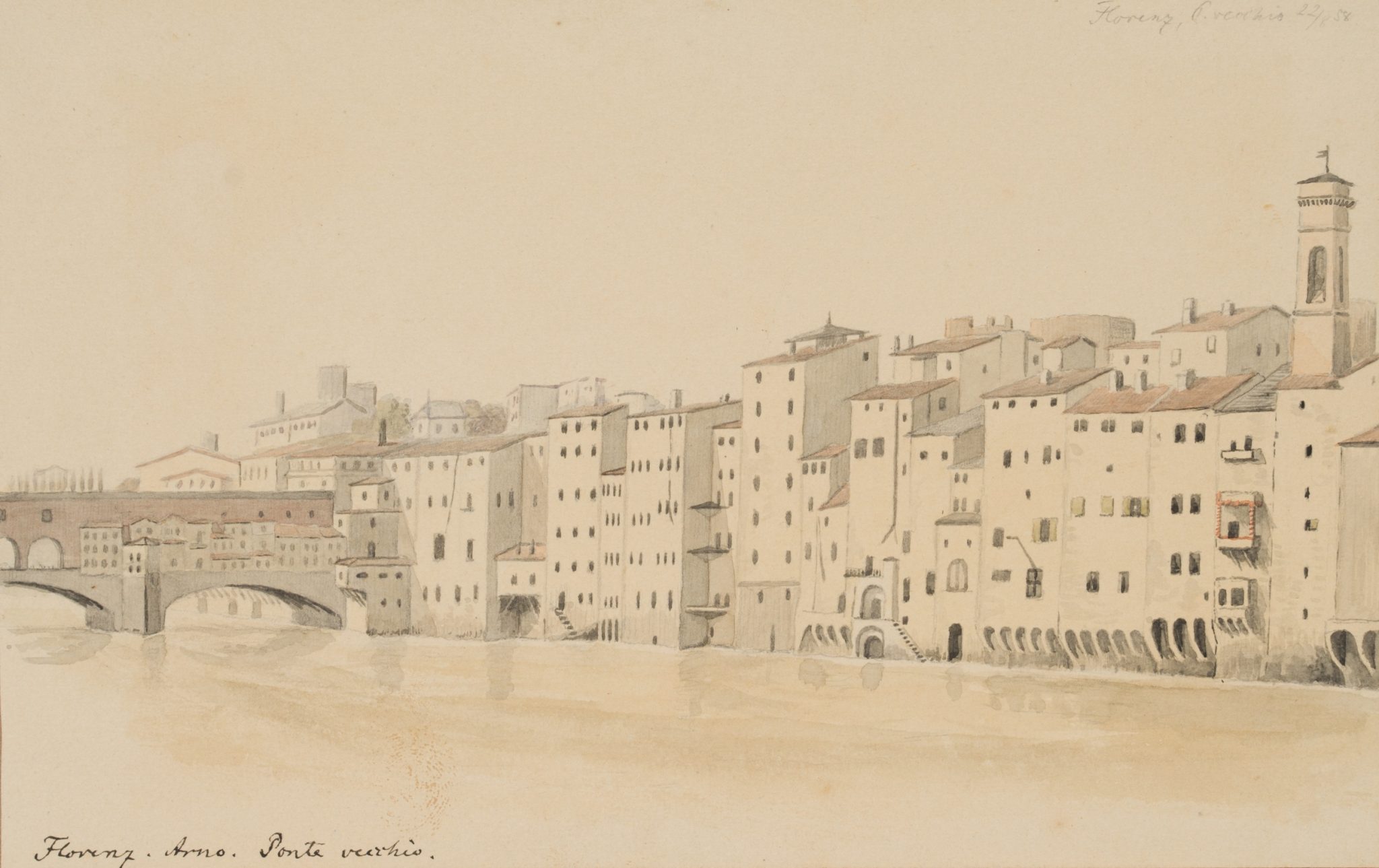 Arnoufer und Ponte Vecchio, Florenz
