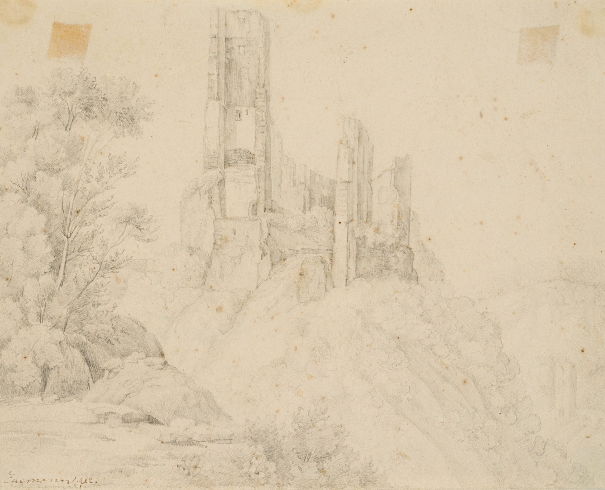Ruine einer Höhenburg