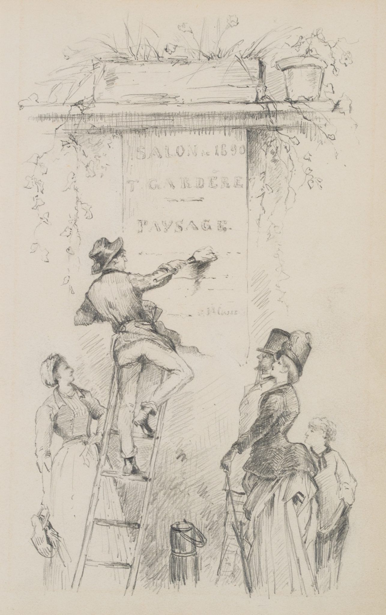 Plakatierer f. Reklame Salon 1890