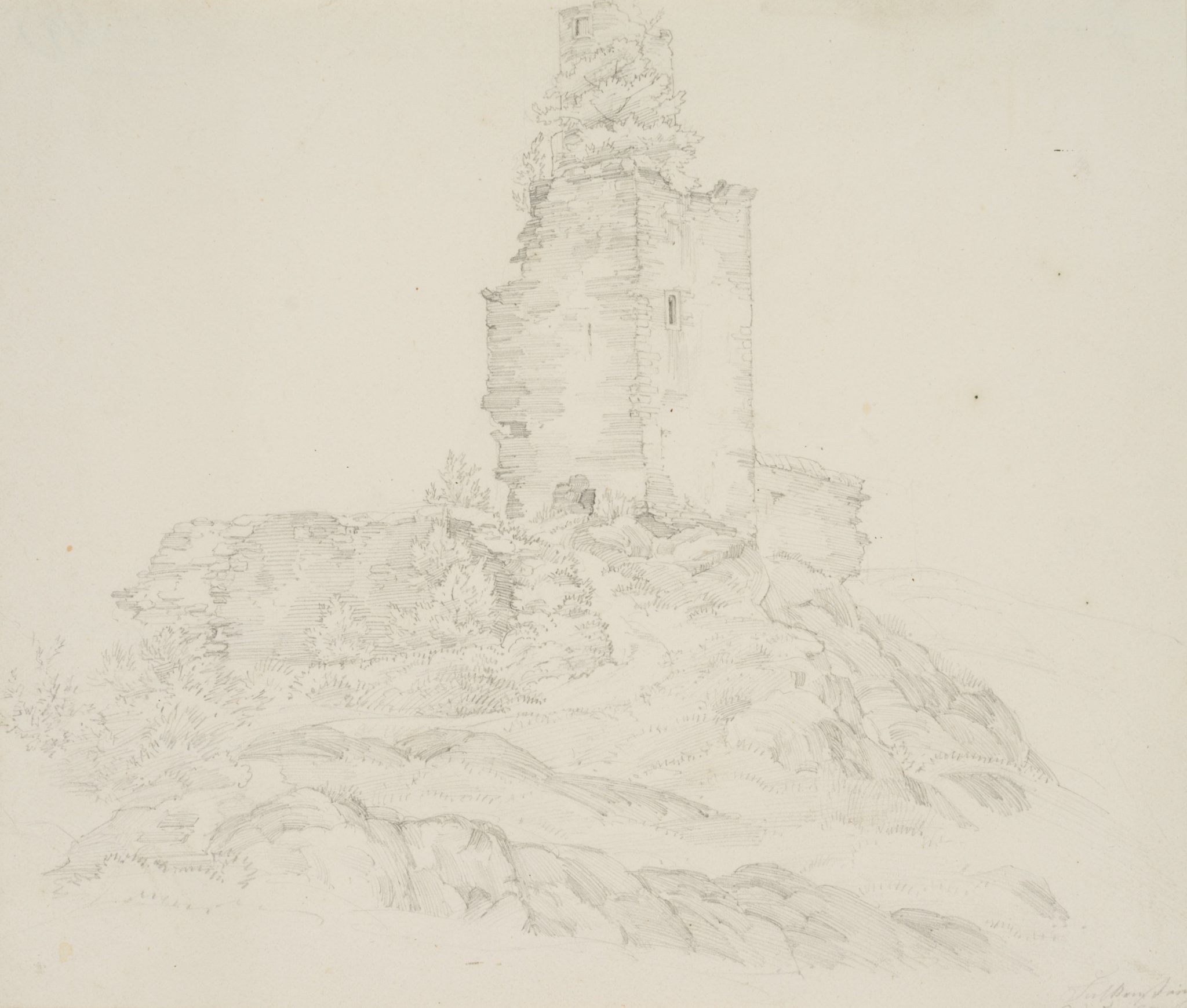 Turm der Burg Falkenstein im Taunus