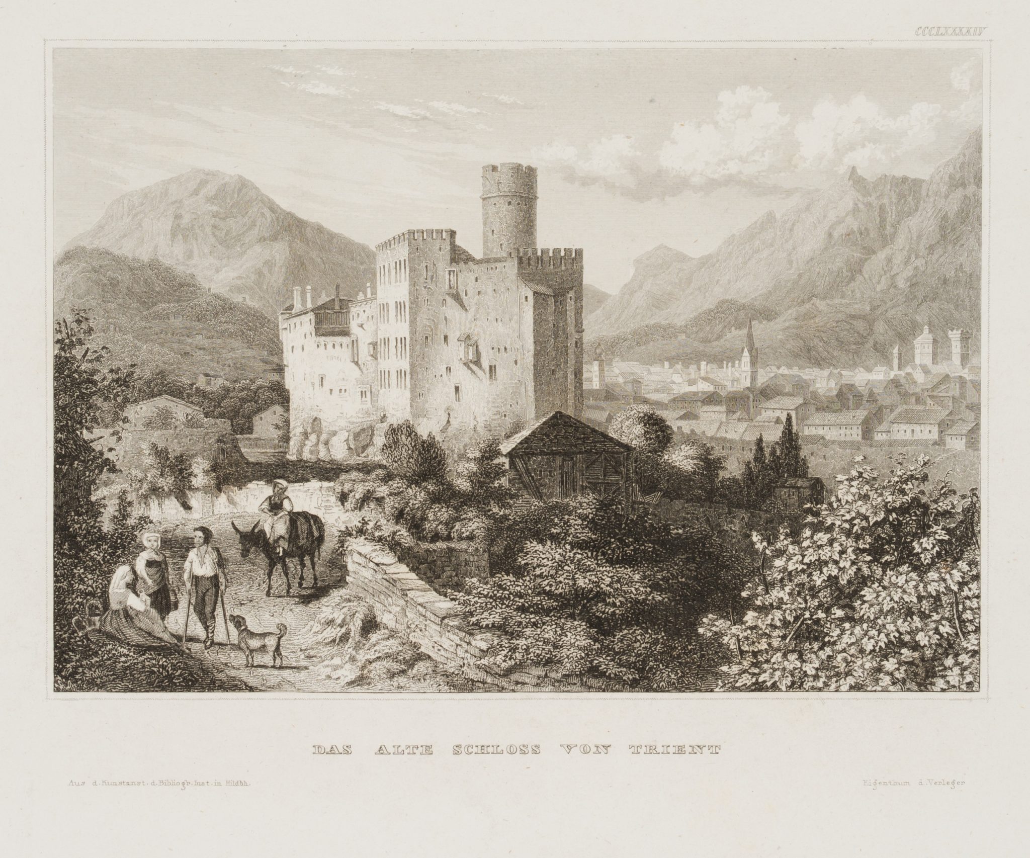 Das alte Schloss von Trient