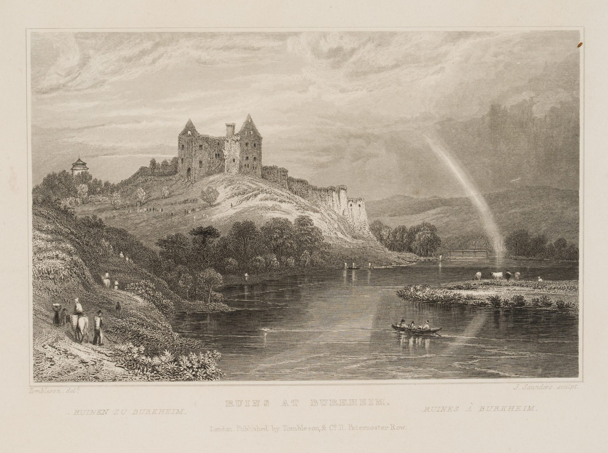 Ruine von Burg Burkheim am Rhein