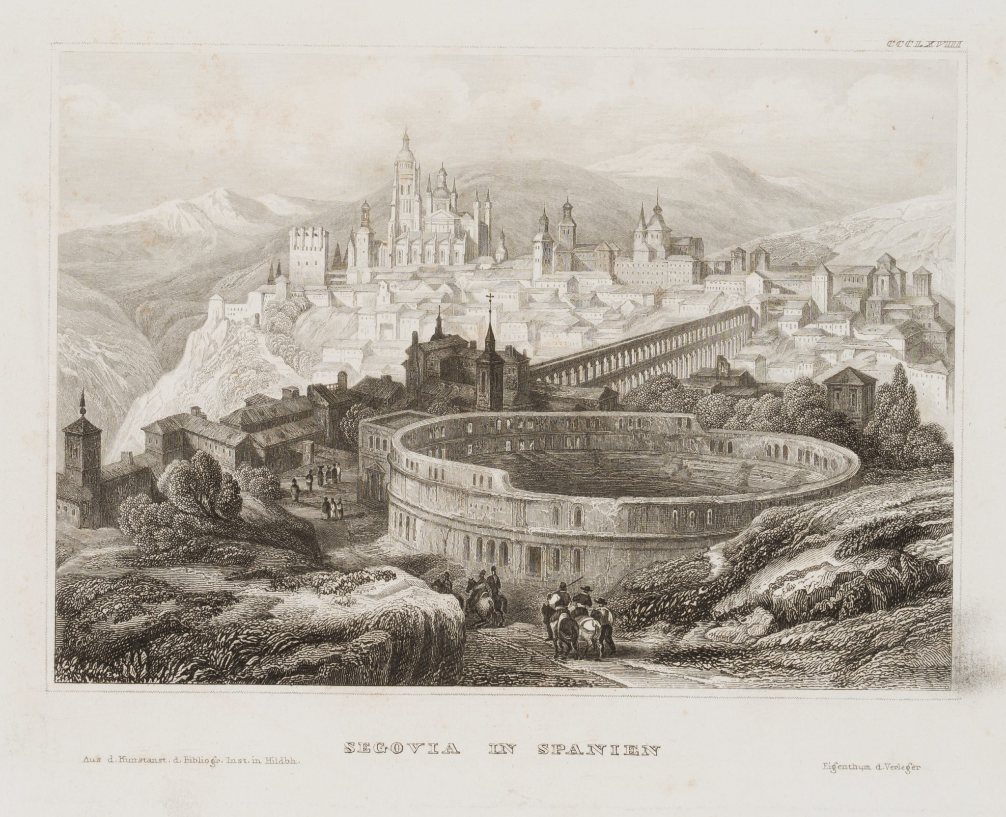 Ansicht von Segovia, Spanien
