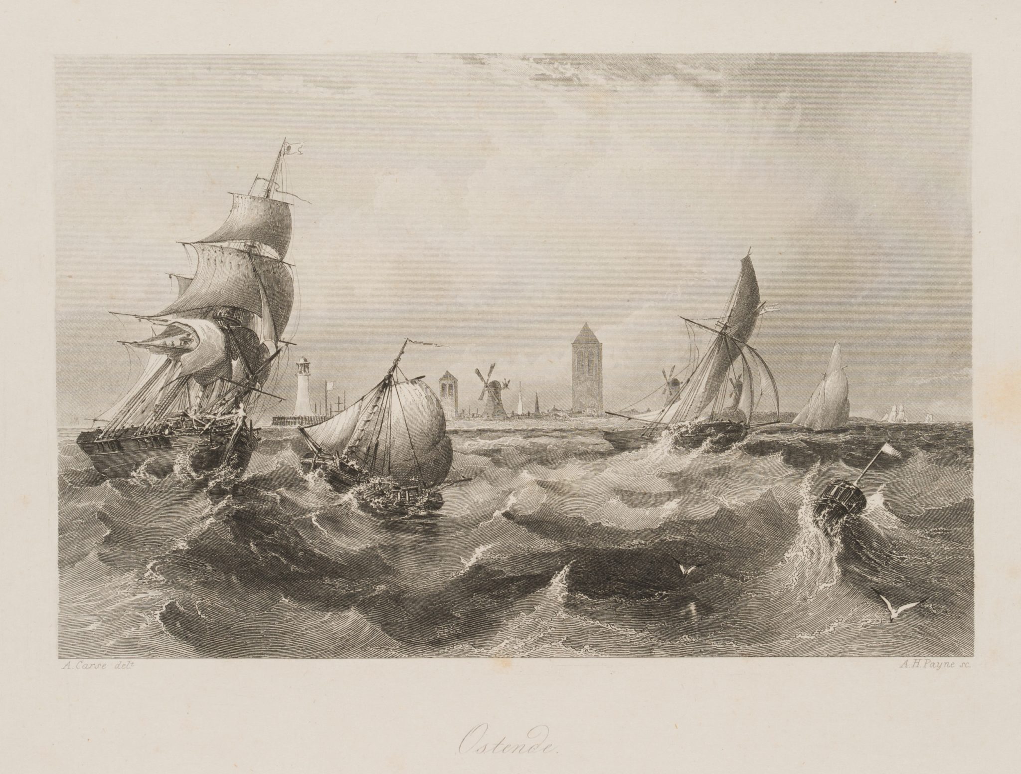 Seegang vor Ostende, Belgien