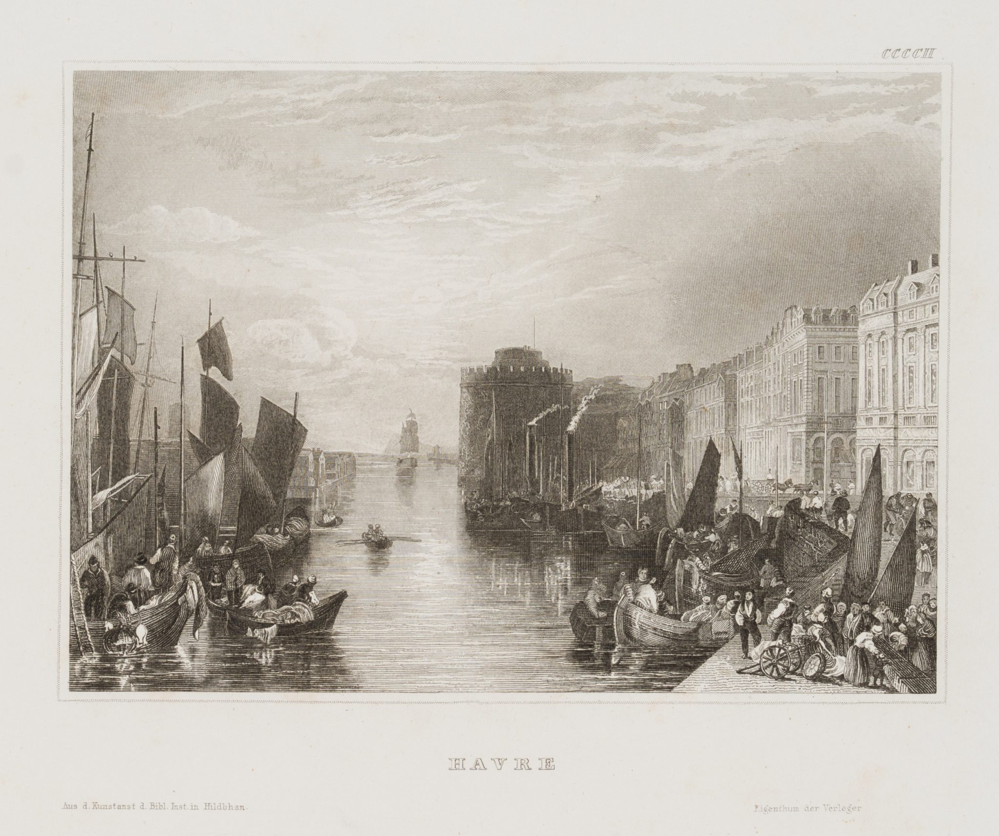 Fischerboote und Docks von Le Havre