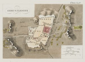 Jerusalem, hist. Karte