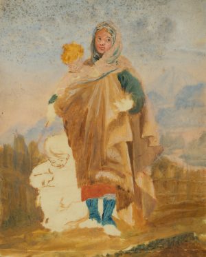 Mutter mit zwei Kindern