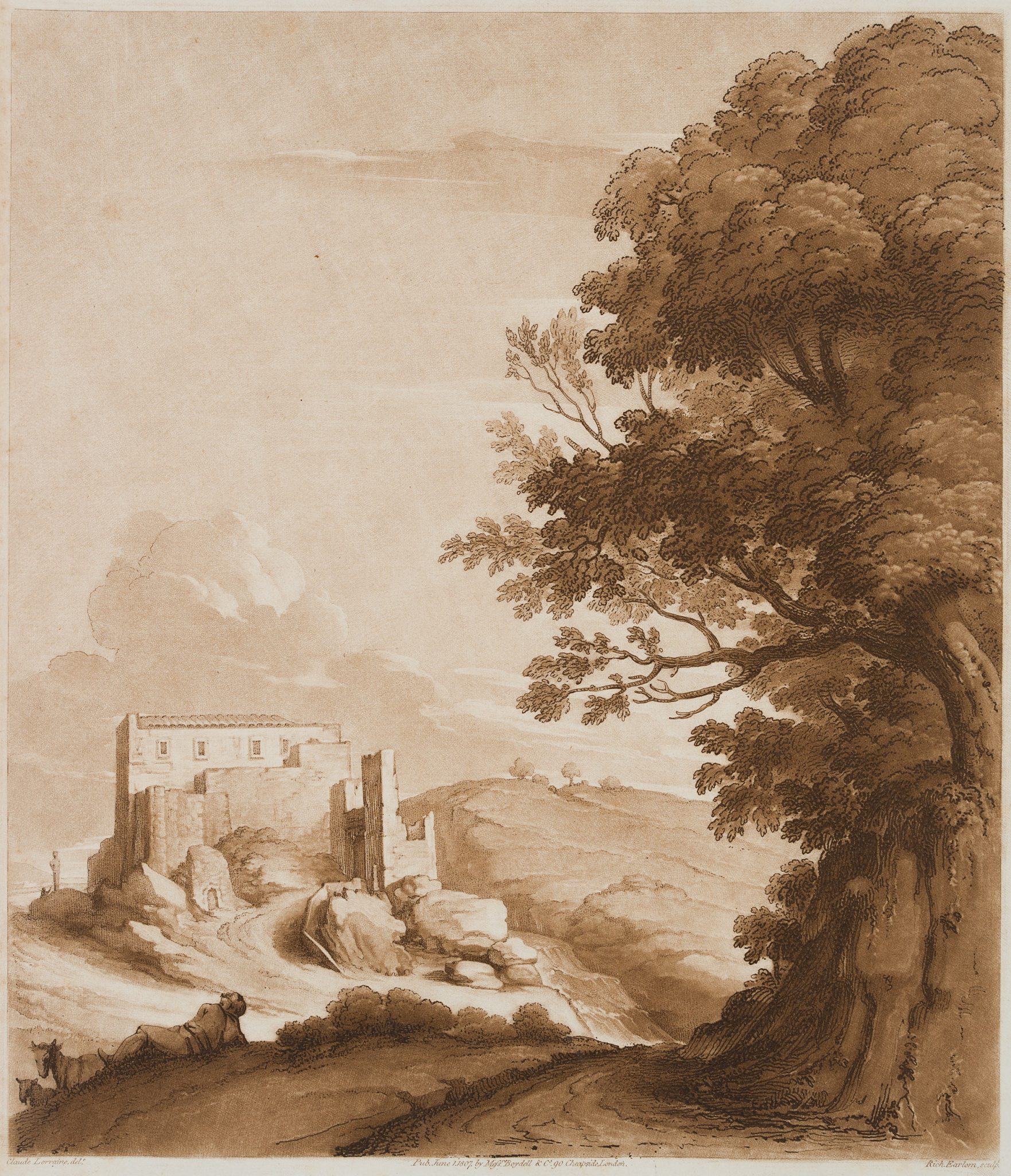 Landschaft mit Festung