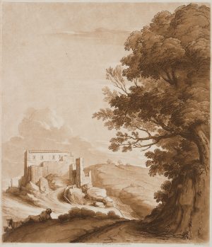 Landschaft mit Festung