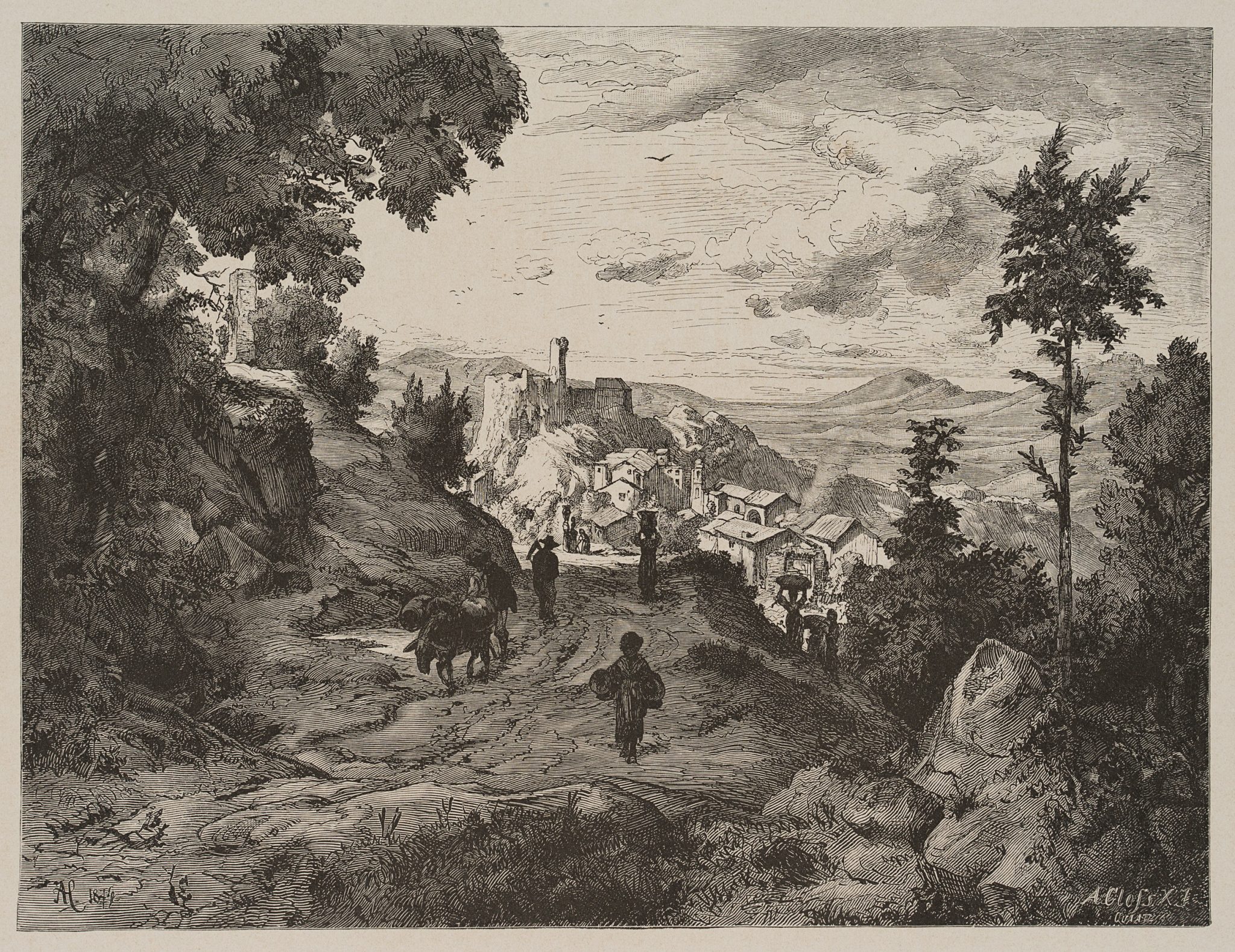 Ansicht von Olevano