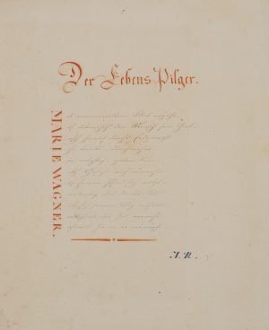 Der Lebens Pilger, Marie Wagner