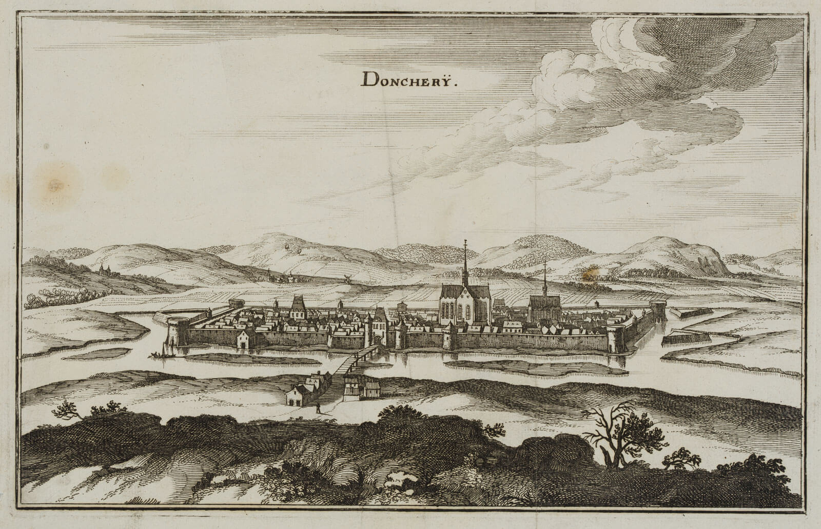 Donchery, Vedute, Stadtansicht, Ardennes
