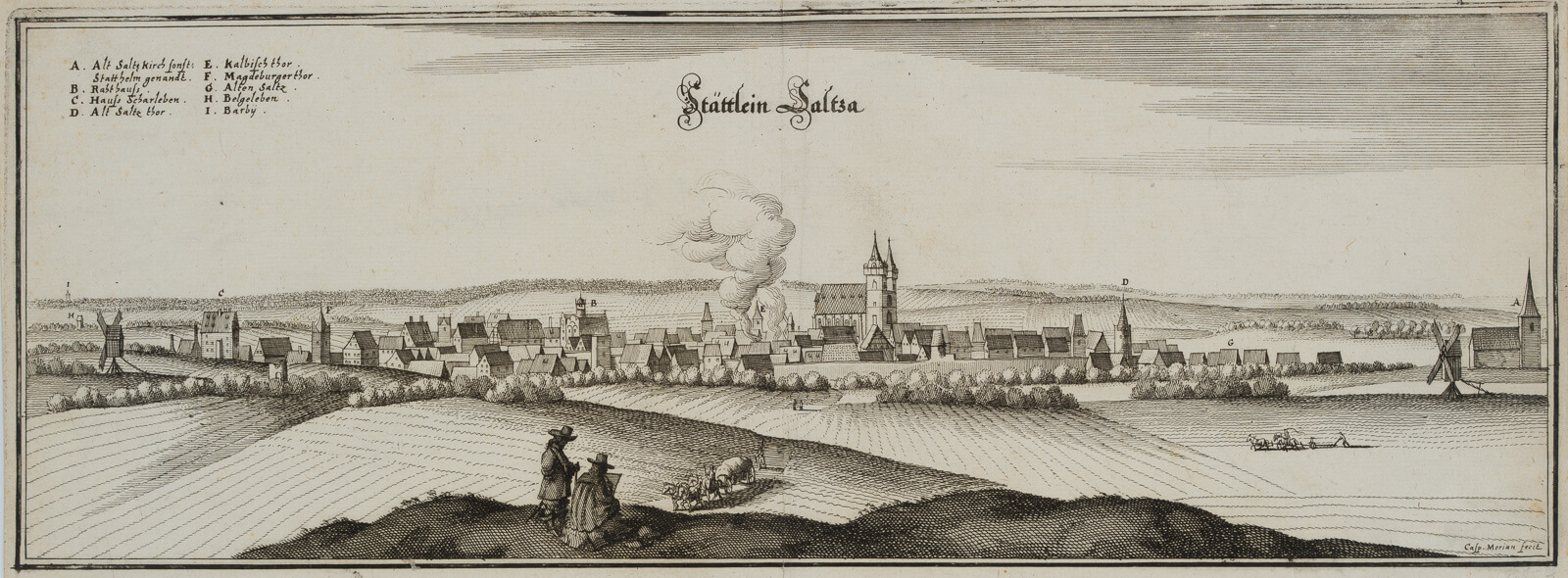 Stättlein Saltza, Stadtansicht Bad Langensalza