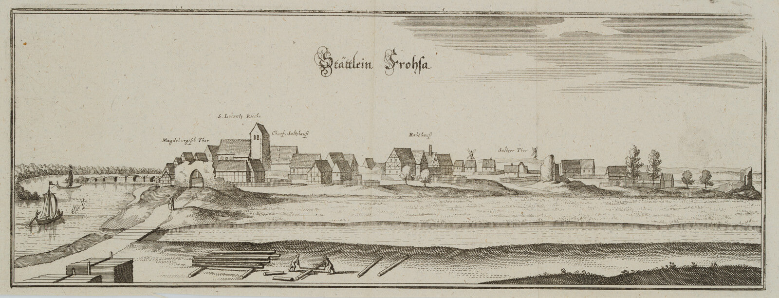 Vedute Frohse Schönebeck Sachsen-Anhalt