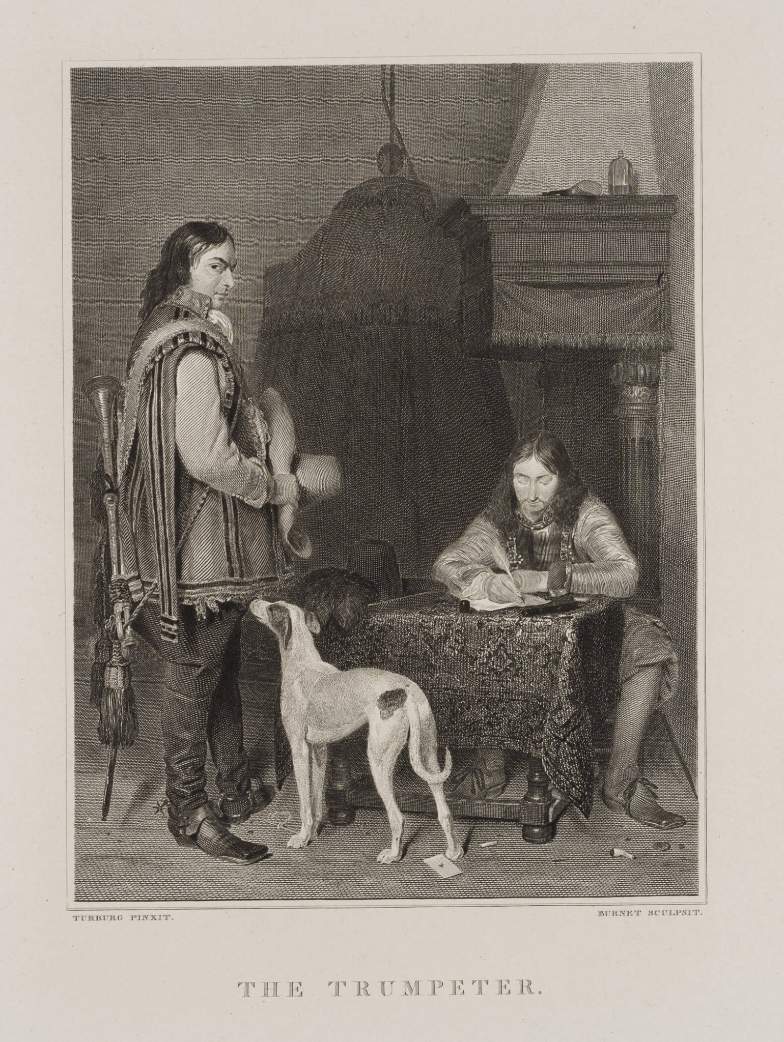 Offizier und Trompeter
