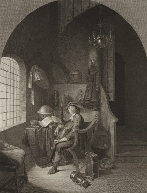 Gerard Douw, Künstler mit Geige