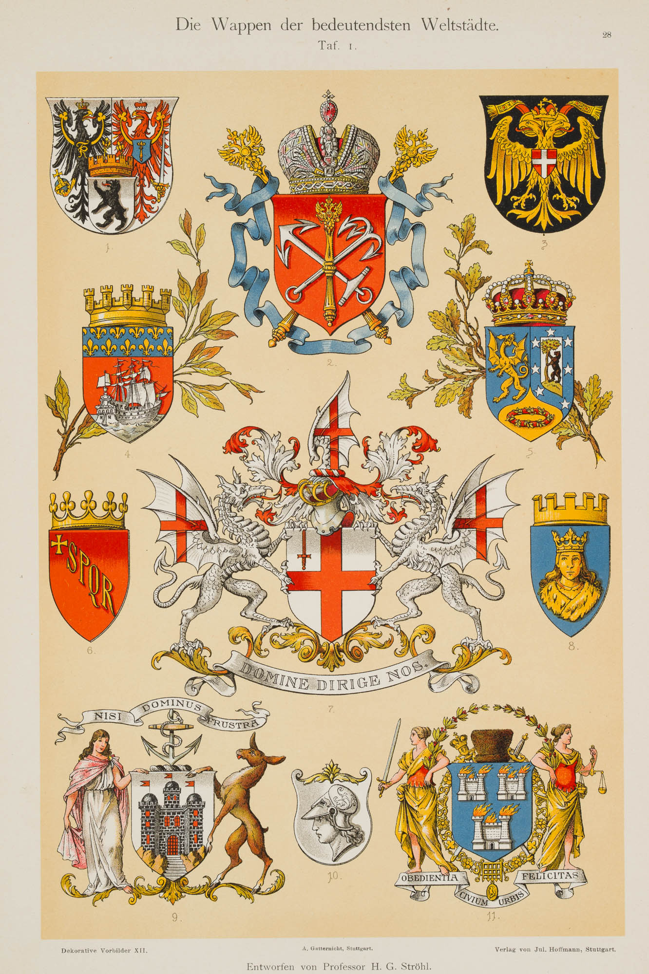 Wappen der bedeutensten Weltstädte