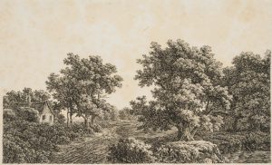 Landschaft mit Landstraße