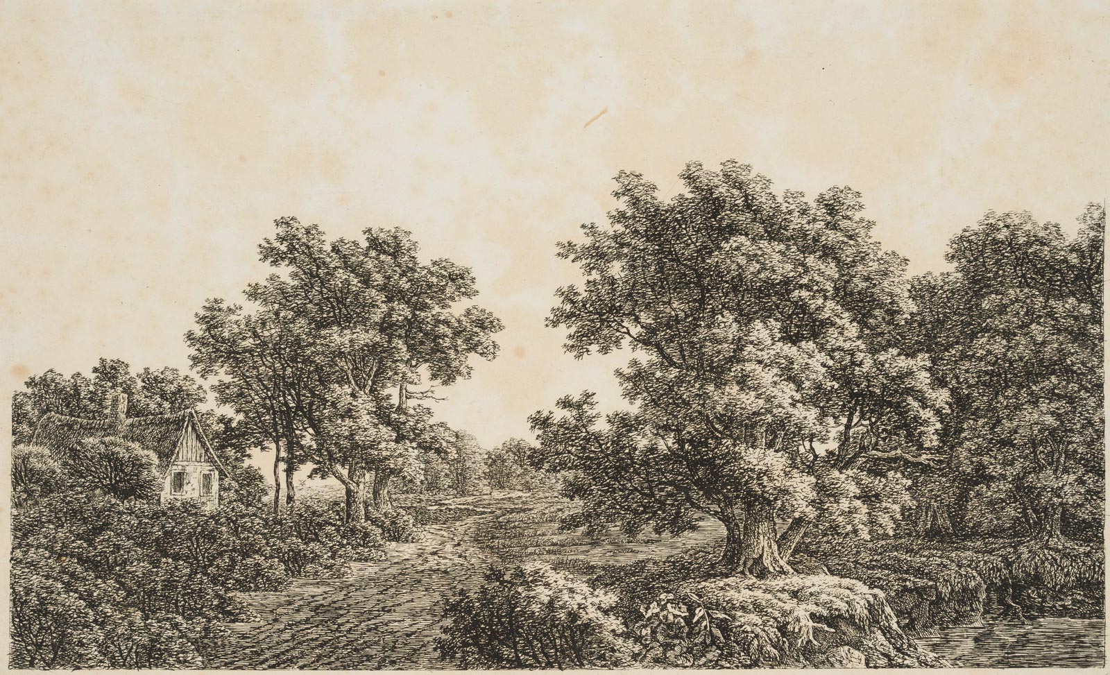 Landschaft mit Landstraße