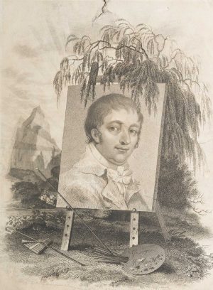 Selbstportrait auf Staffelei