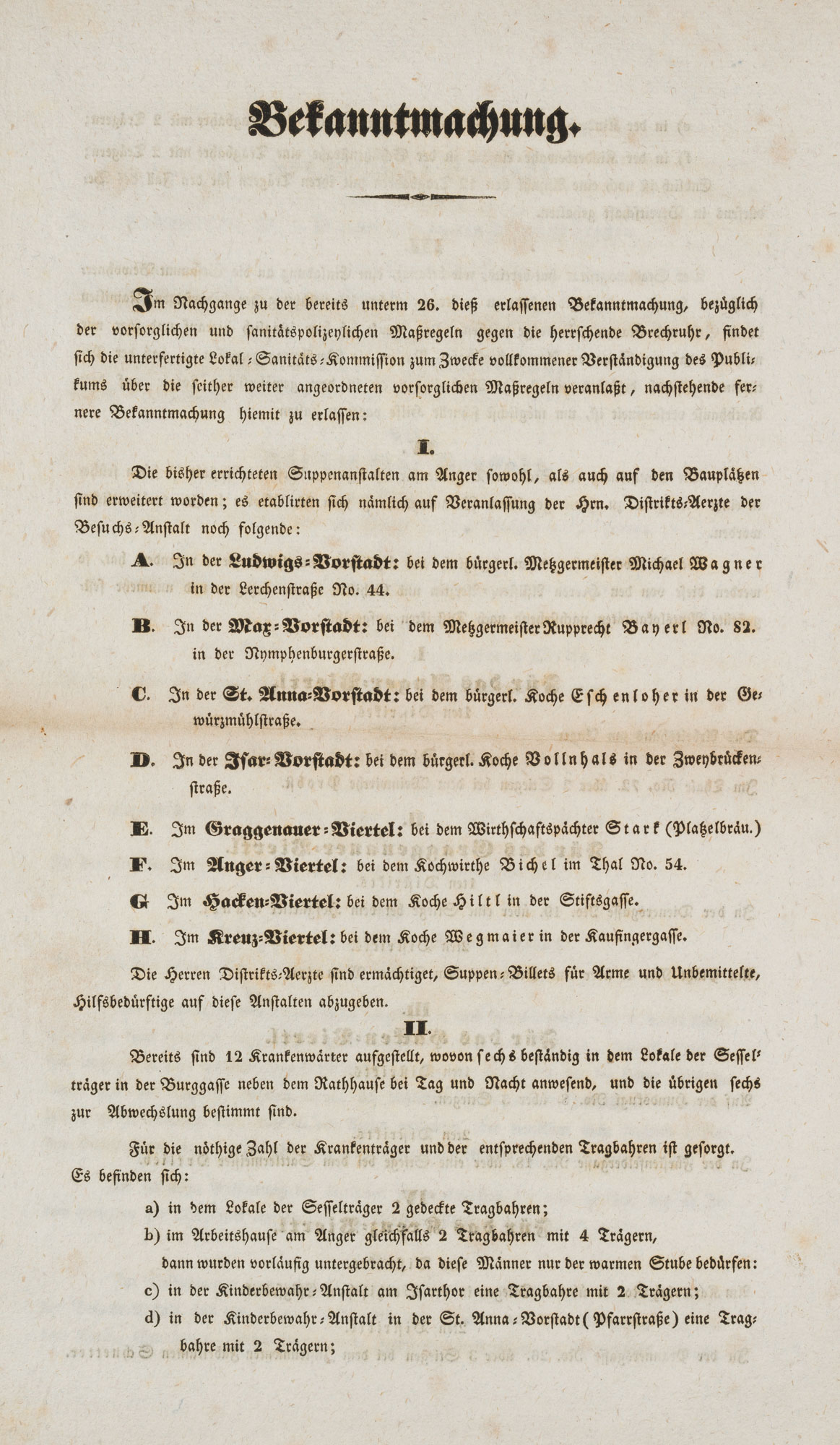 Maßregeln gegen die Brechruhr