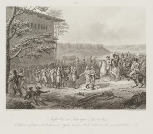Napoleon in Asterga im Januar 1809