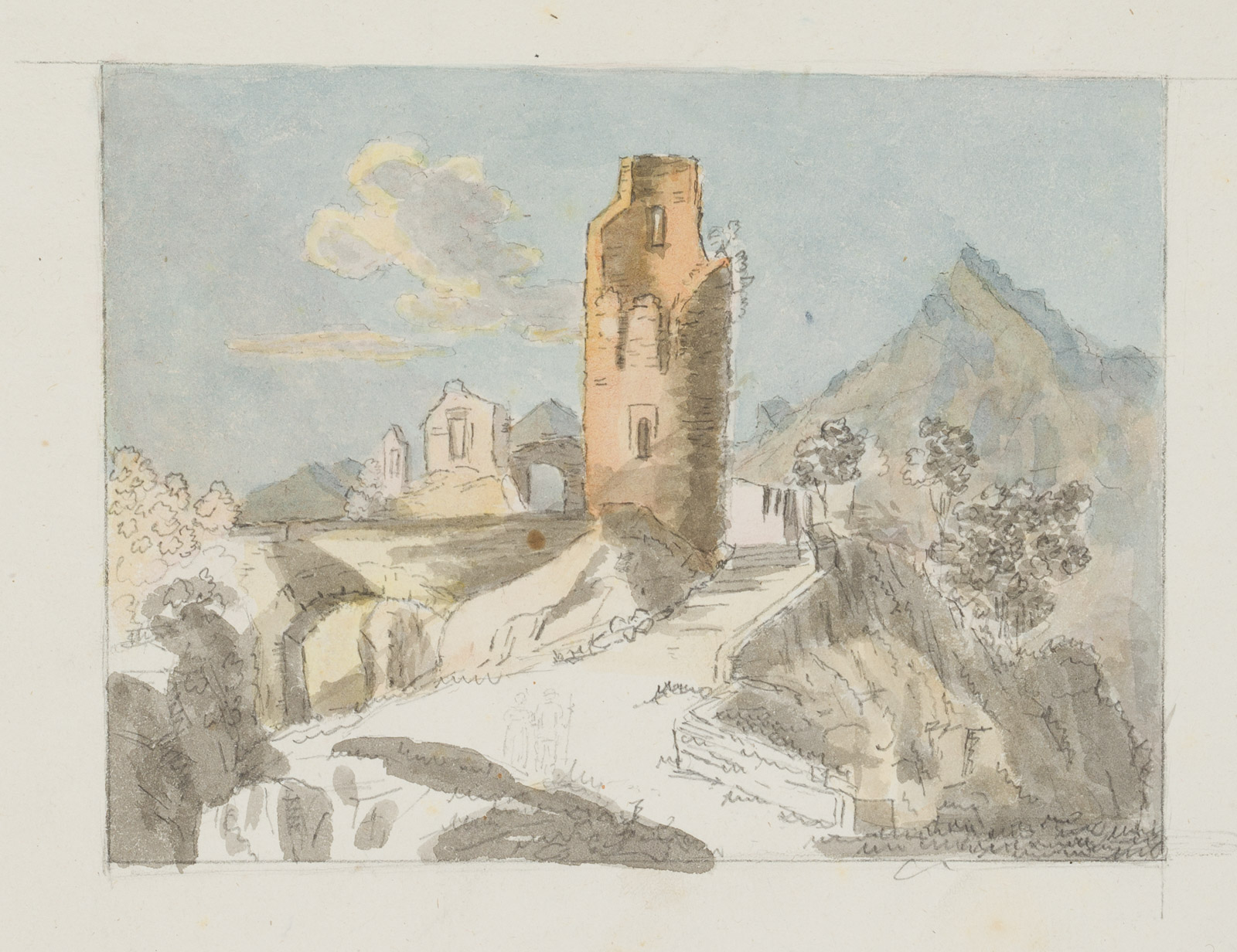 Burgruine in den Alpen