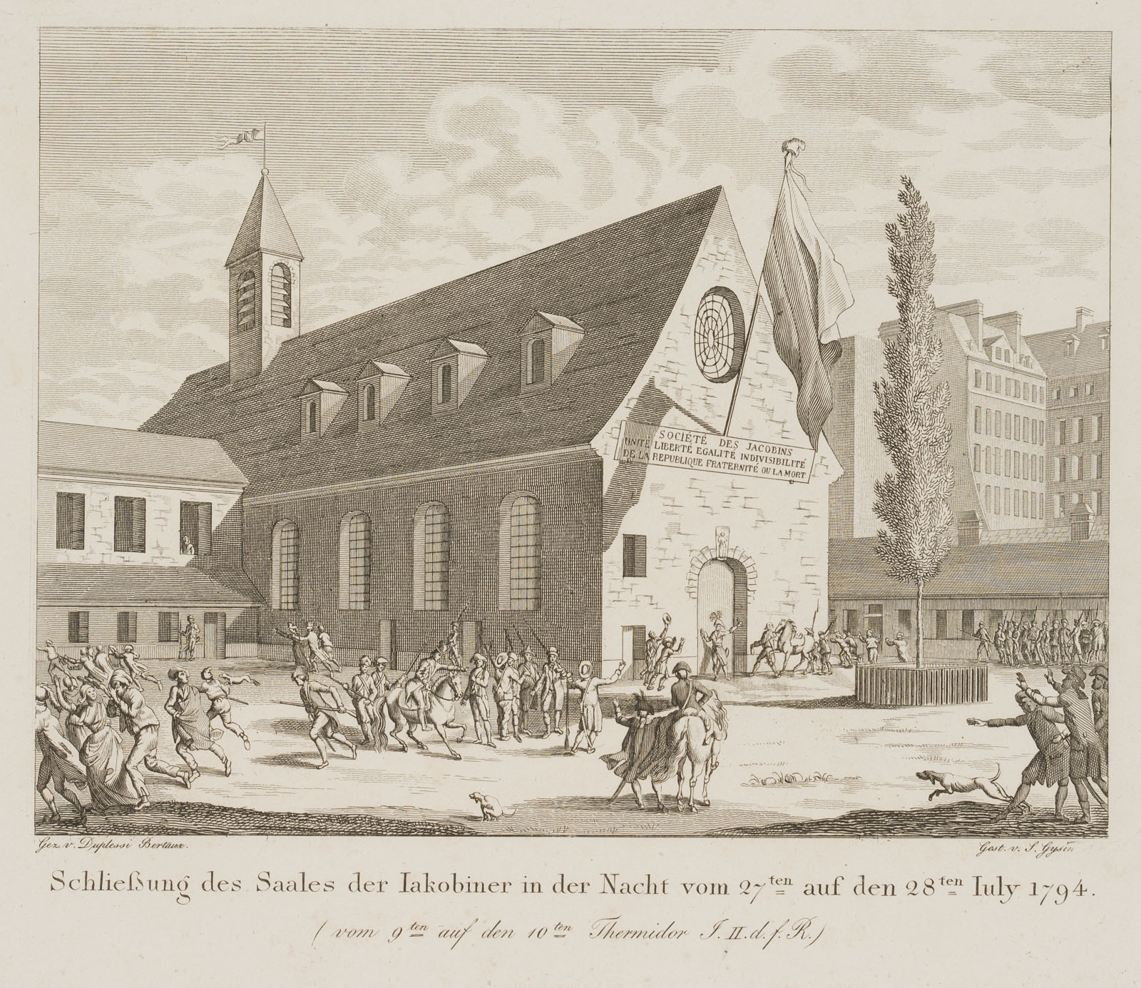 Schließung des Saales der Jakobiner 1794
