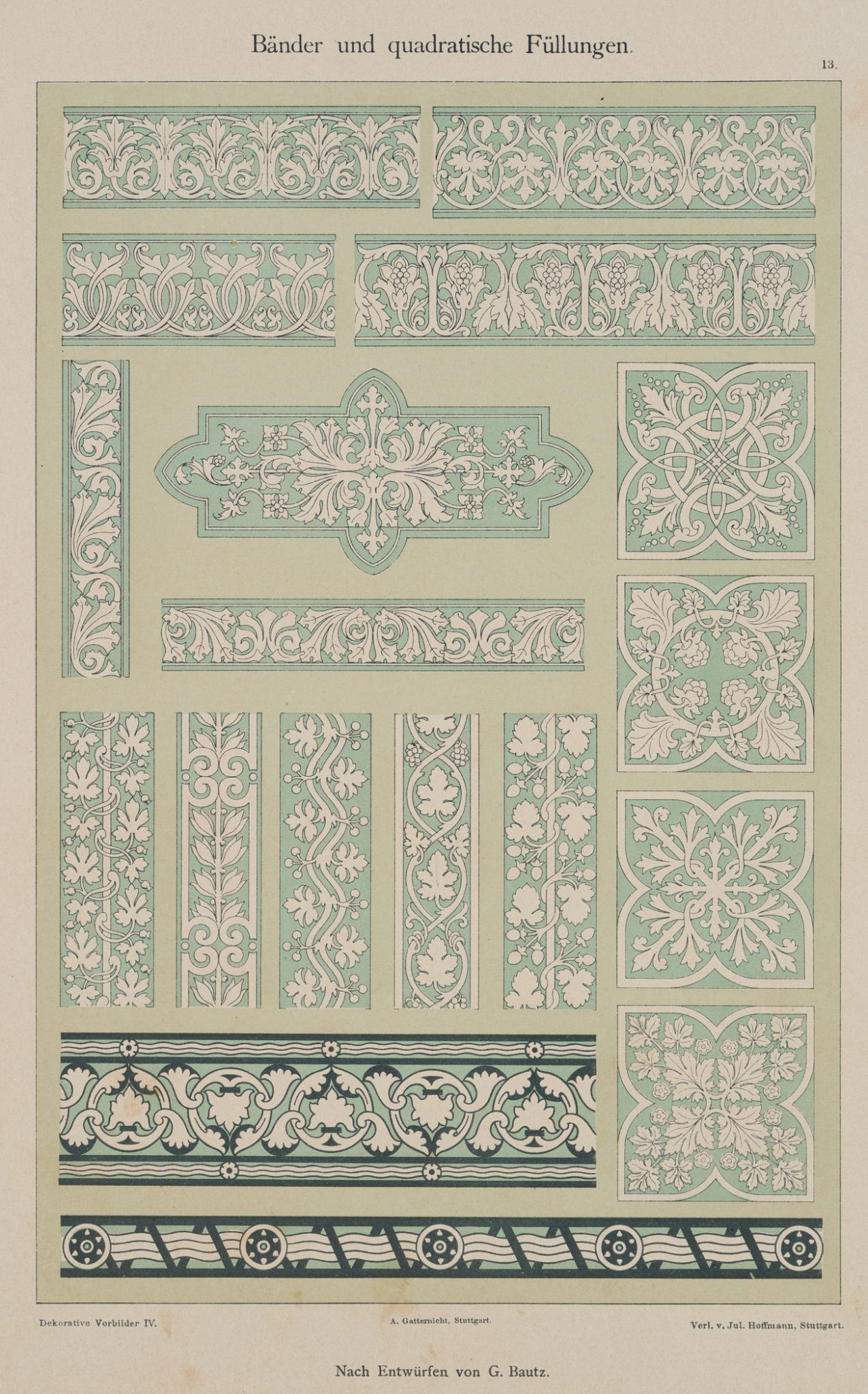 Bänder, Ornamente, Muster