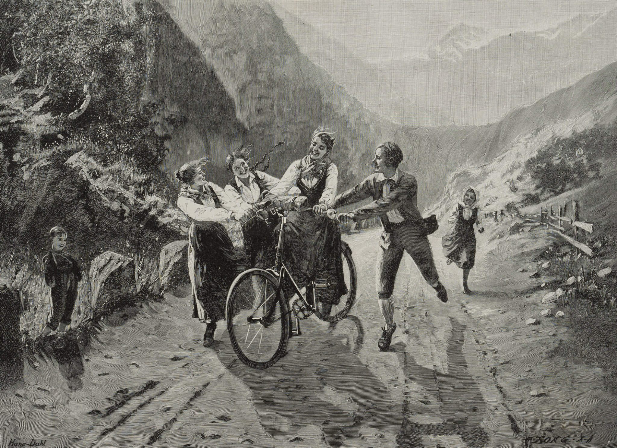 Auf einer norwegischen Landstraße