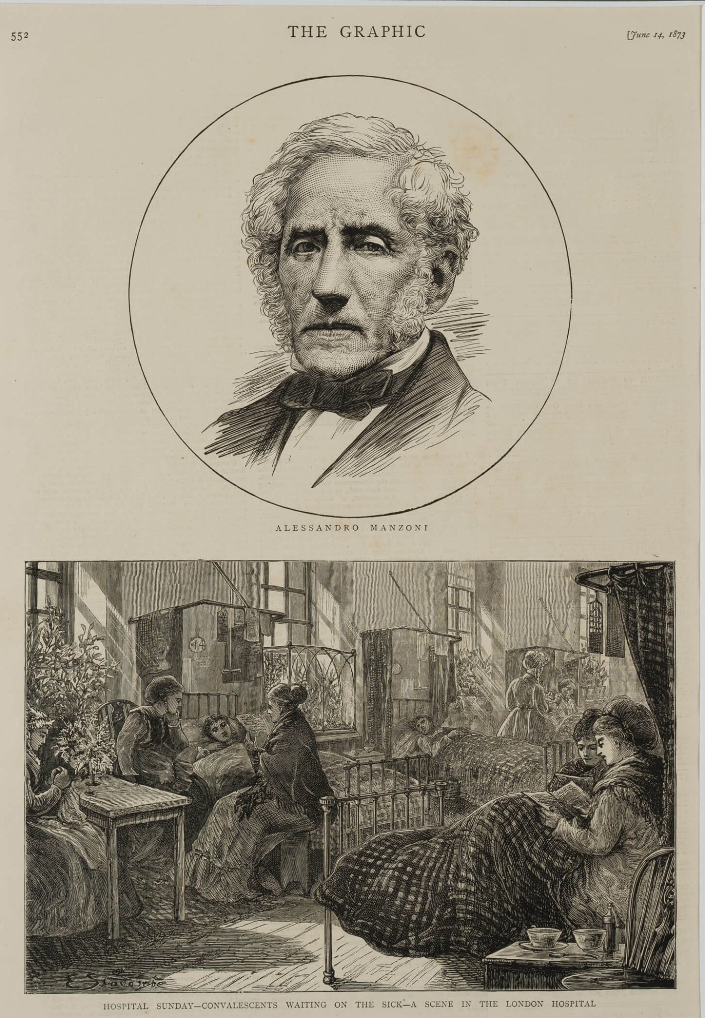 Dichter Manzoni; Londoner Hospital