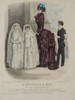 Modeblatt. Kommunionskleidung