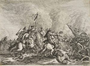 Szene auf dem Schlachtfeld