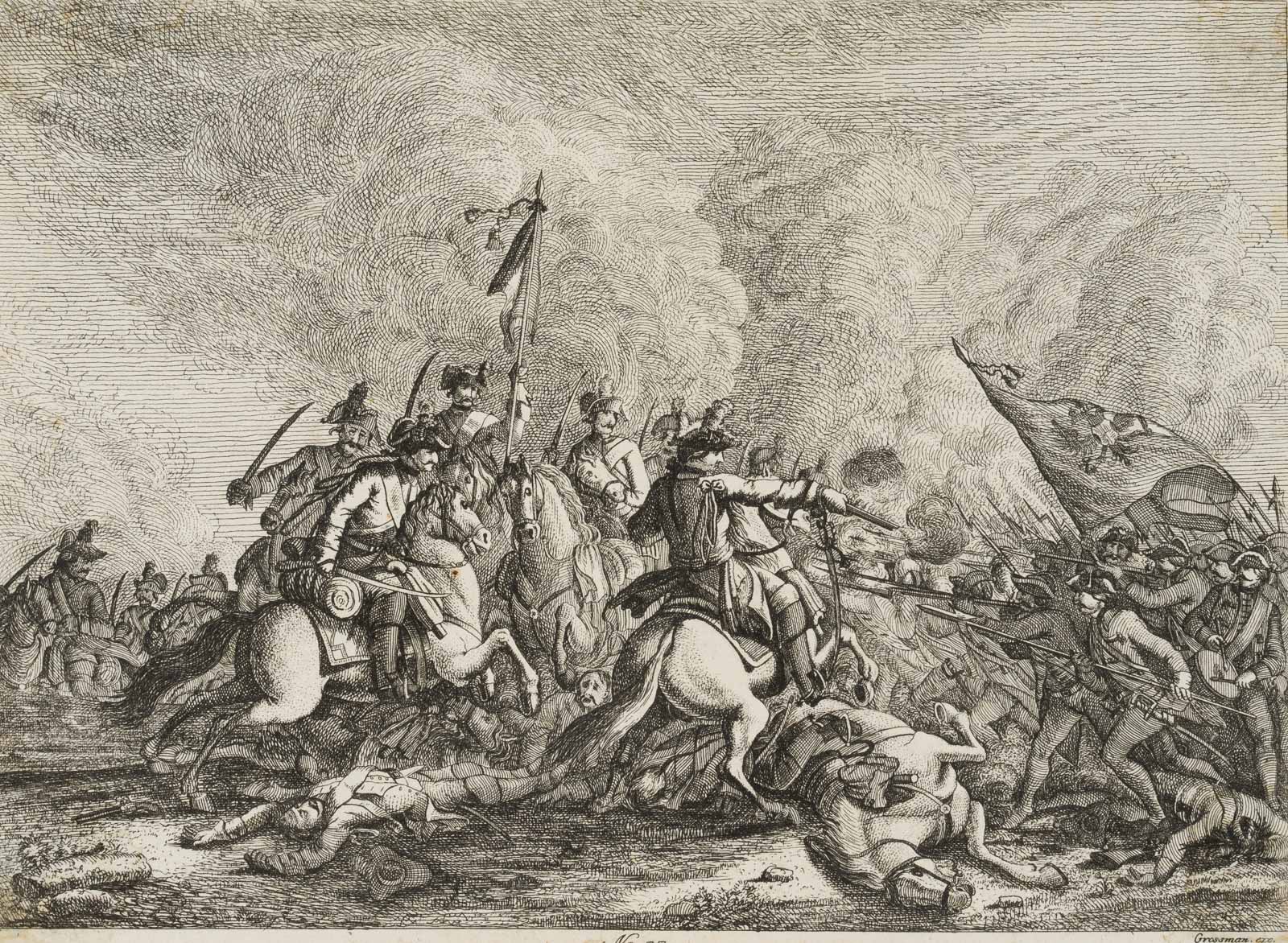 Szene auf dem Schlachtfeld