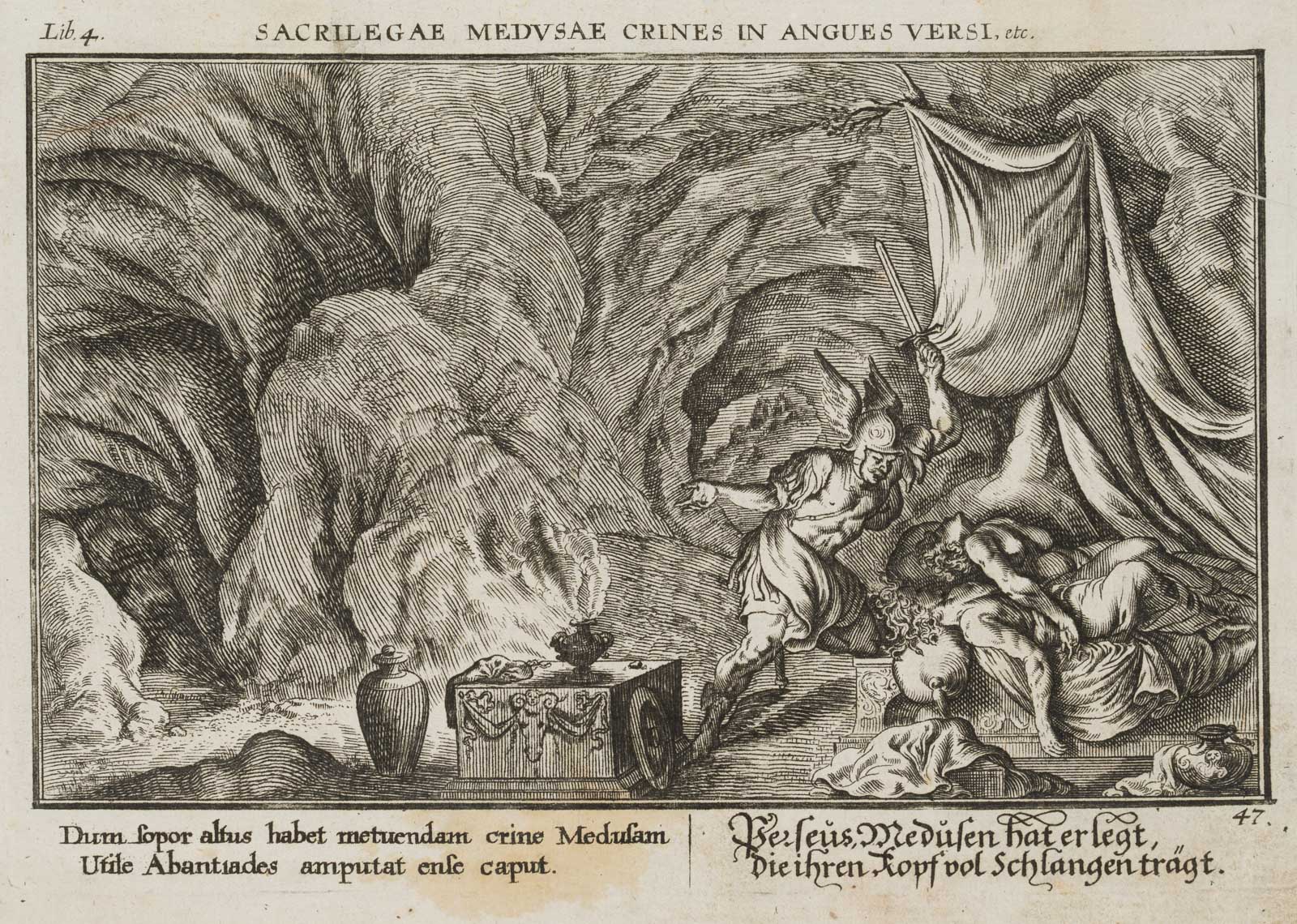 Perseus tötet die schlafende Medusa