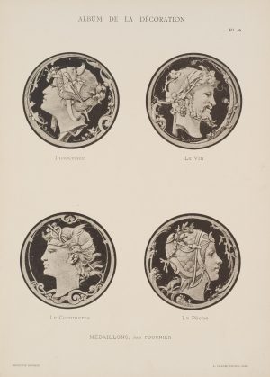 Jugendstil Medaillons