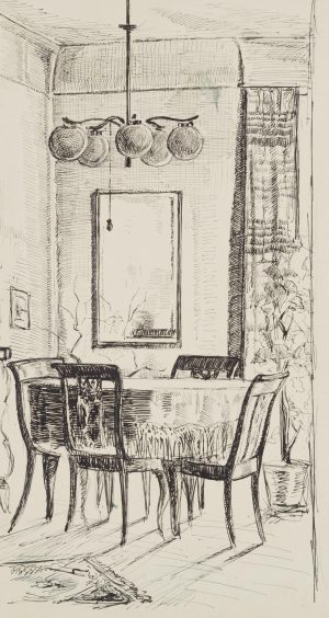 Interieur mit Esstisch