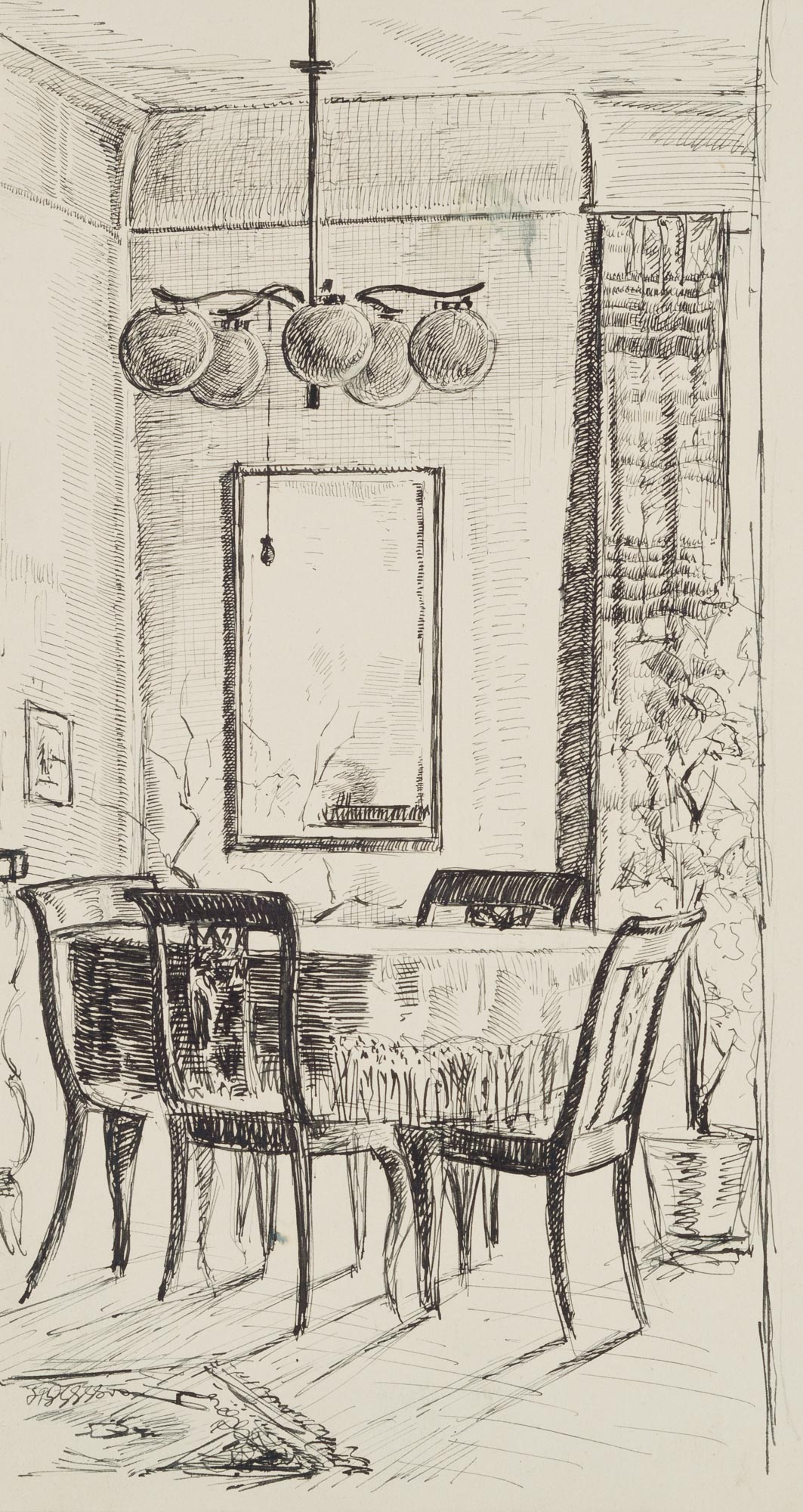 Interieur mit Esstisch