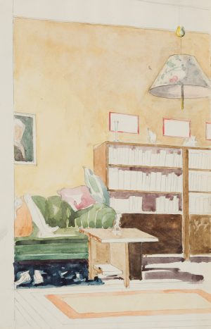 Interieur eines Wohnzimmers