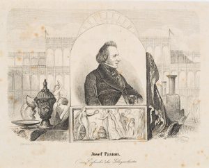 Josef Paxton vor dem Kristallpalast