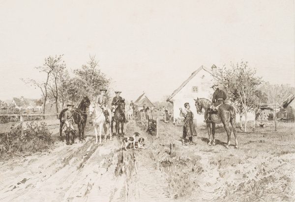 Aus der Sammlung „Die Jagd": Aufbruch zur Jagd