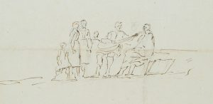 Figuren mit Lautenspieler