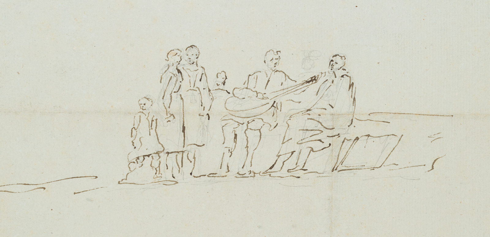 Figuren mit Lautenspieler