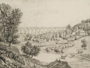 Landschaft mit Aquädukt