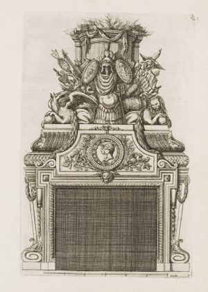 Barocker Kaminentwurf. Vorlage